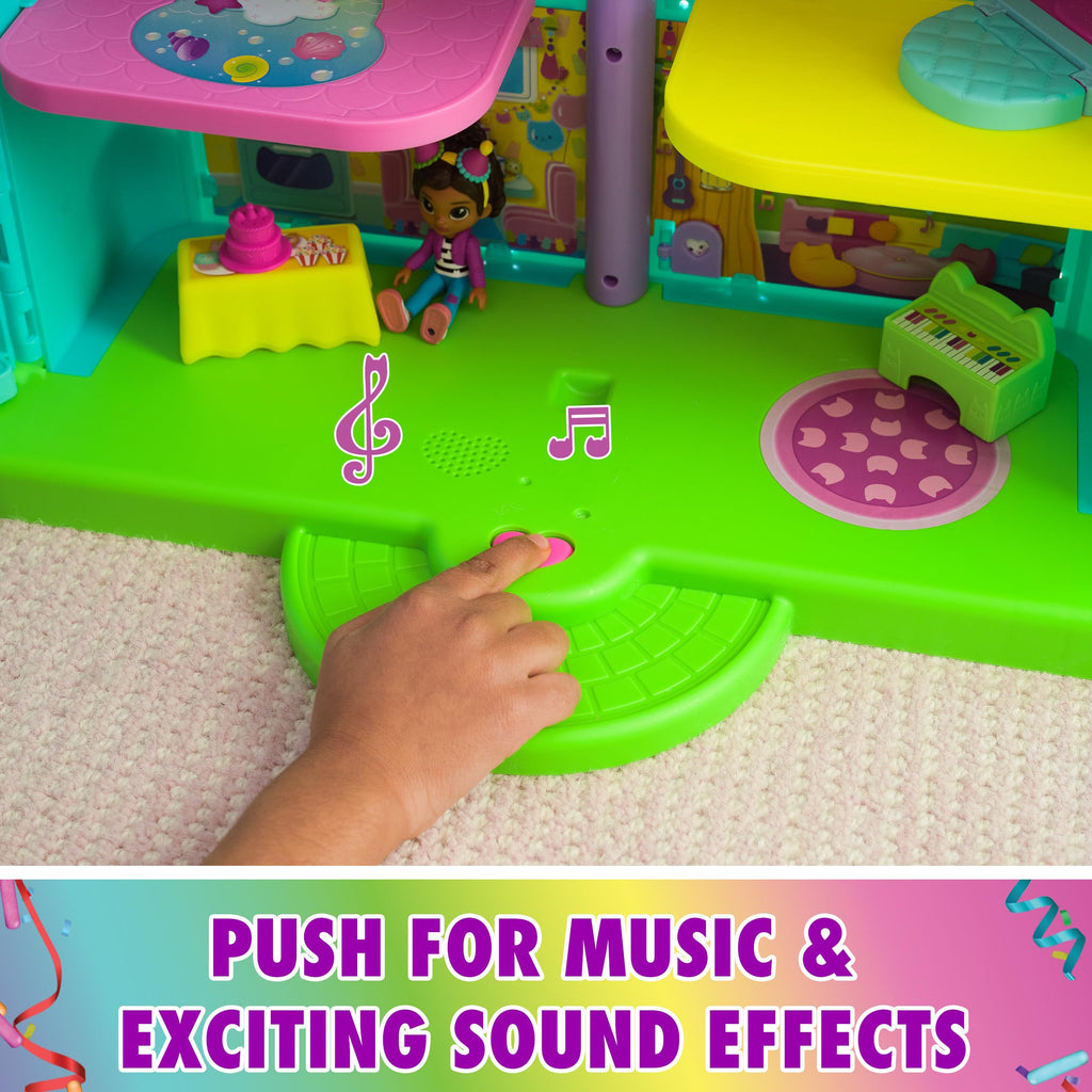 Gabby's Dollhouse, 14 Pc Celebration Dollhouse, 25-Inches Tall, with Toy Figures, Doll House Furniture & 10 Sounds, Kids Toys for Girls & Boys Ages 3+