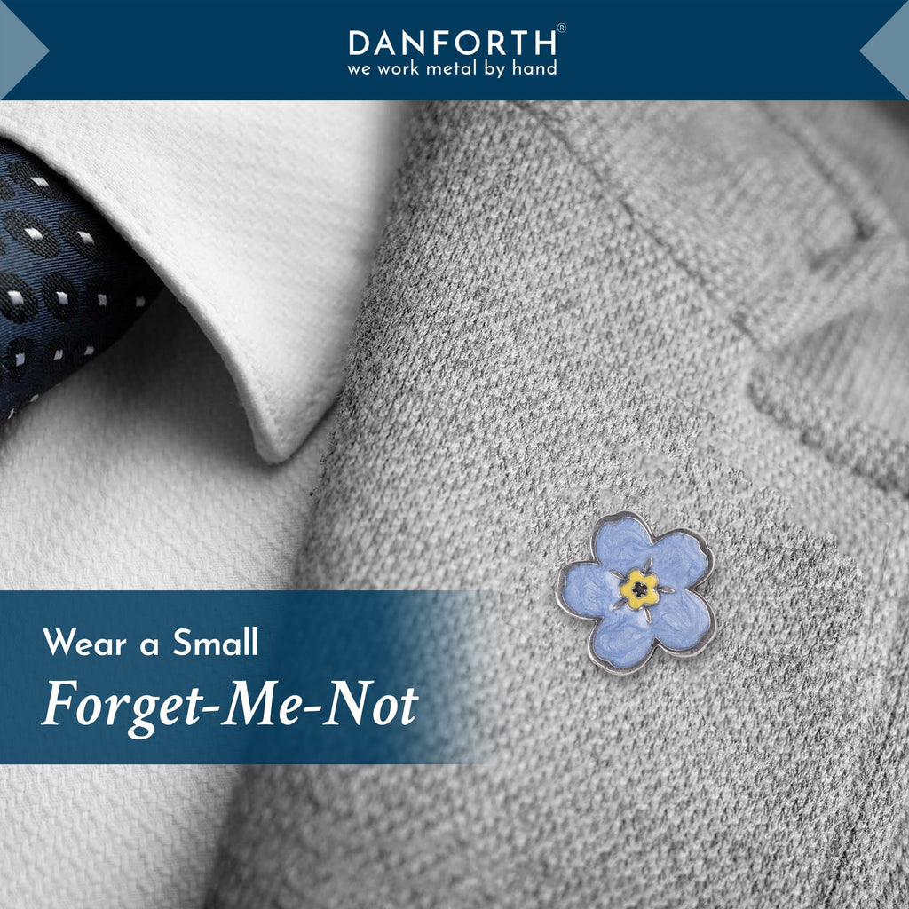 Danforth Forget-Me-Not Lapel Pin | Pewter Handcrafted in USA