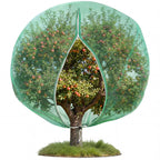 Ribbonlic 20W x 20L Ft Extra Large Fruit Tree Netting Cover with Zipper and Drawstring, Plant Protection Netting Insect Bird Barrier for Garden Cherry Trees Peach, Keep Birds Squirrels Cicadas Out