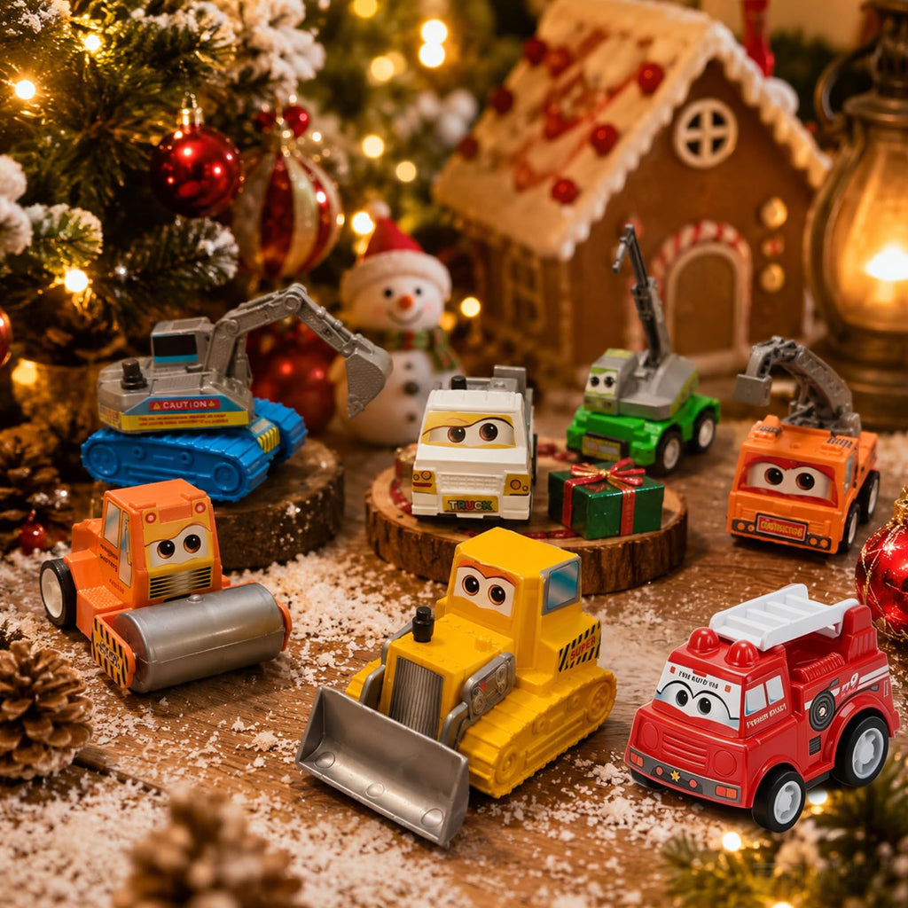 HozHoy Advent Calendar 2026 Kids Boys, 24 Days Toy Cars for Christmas, Blue