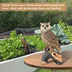 Owl Garden Statue Outdoor, Resin Outdoor Owl Statue, Owl Decoy Yard Decor