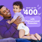 Luvs Platinum Protection Baby Diapers, Size S6 (23-44 lb), 144 Count