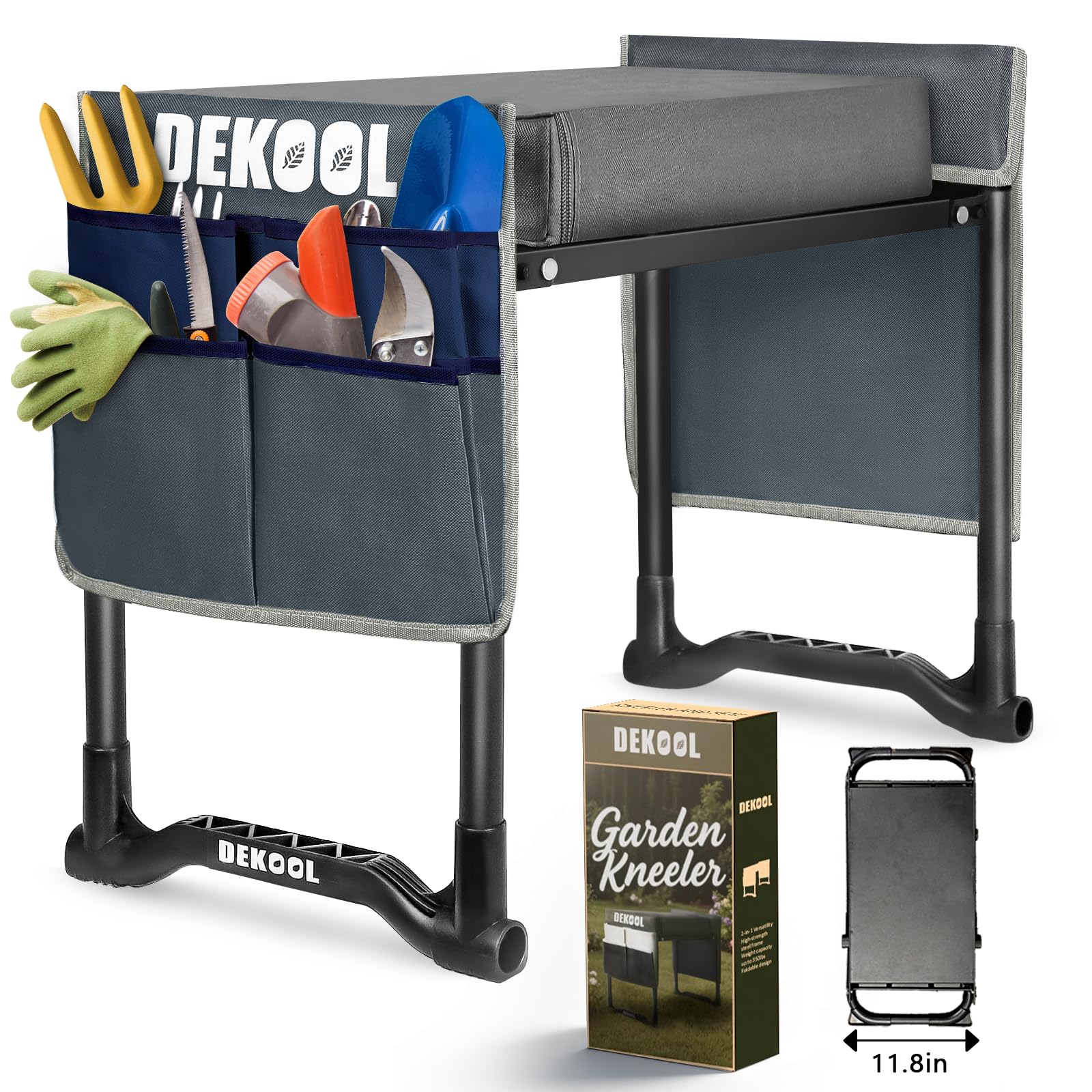 Foldable Garden Kneeler Seat, Garden Stools for Seniors, Heavy Duty Stool