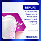Sensodyne Clinical Repair Whiten & Shine Toothpaste for Sensitivity Relief, 3.4 oz (3 Pack)