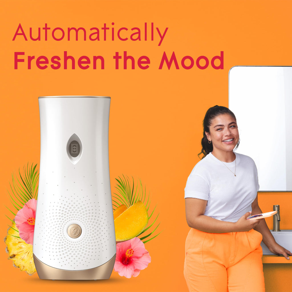 Glade Automatic Spray Refill and Holder Kit, Air Freshener for Home and Bathroom, Hawaiian Breeze, 6.2 Oz, 2 Count