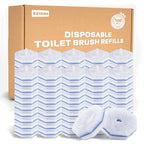 100 Count Toilet Wand Refills Compatible for Clorox, 5X Cleaning Power Toilet Bowl Cleaners & High-Density Disposable Toilet Brush Scrubber - No Falling Apart, Instant Foam Cleaning