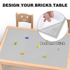 Pokiiulk Classic Baseplates, Peel and Stick Base Plates for Building Bricks, Compatible with Major Brands, Self-Adhersive Base for Bricks 10" x 10", 6 Pack Grey…