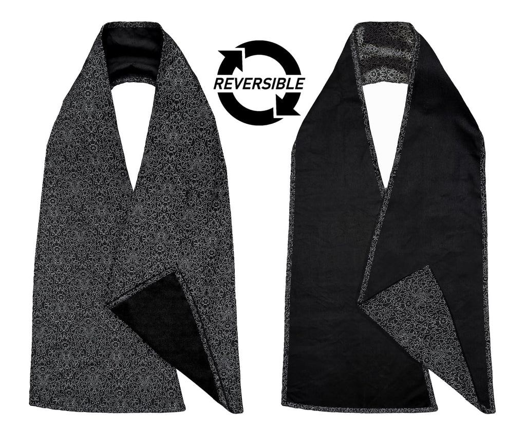 Wise Haven Reversible Adult Bibs for Women & Men - Adult Bib Scarf for Elderly - Dining Clothing Protectors - Washable Dining Scarf for Senior Citizens