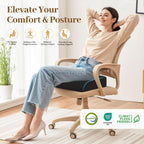 TranquilRelax 3-Inch Memory Foam Seat Cushion for Office Chair, Large