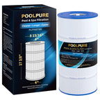 POOLPURE PXST100 Pool Filter Replaces Hayward X-Stream CC1000, CCX1000-RE, Pleatco PXST100, Unicel C-8311, Ultral-B6, Filbur FC-1285, 817-0100N/P, Waterway Pro Clean 100, L x OD: 17 3/8" x 8 15/16"