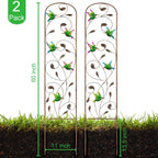 2 Pack Metal Garden Trellis for Climbing Plants