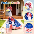 RIYYDEN 9 Set of Holiday Porch Goose Outfits All Seasons Holiday Christmas Birthday Easter Summer Hawaiian 4th of July Fall Lawn Goose Clothing Porch Clothes for Patio Yard Lawn Decor