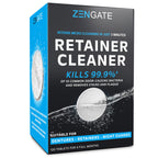 ZENGATE Retainer Cleaner Tablets for Dentures, Retainers, Aligners & Night Guards – 120 Denture Cleaning Tablets, 3-Minute Deep Clean, Removes Odor, Plaque & Stains – FSA HSA Eligible