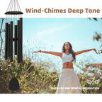 FSVGYY 32" Large Aluminum Wind Chimes for Outside, Deep Tone Garden Decor