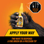 Gorilla Super Glue, Brush and Nozzle Two-Way Applicator, Clear, 12 g