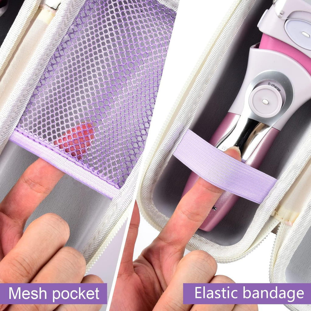 Case Compatible with Panasonic ES-AWL8AV/ES-AWL6AG/ES-WL80 Electric Shaver for Women Cordless 3 Blade Razor Pop-Up Trimmer Close Curves. Ladies Shave Razors Holder Fits for Charger -Purple (Box Only)