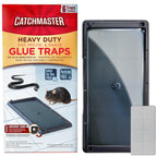 Catchmaster Rat & Mouse Glue Traps with Sticky Putty 6Pk, Large Bulk Glue Board, Rat & Mouse Traps Indoor for Home, Adhesive Plastic Tray for Snakes, Mice & Spiders, Pest Control for House & Garage