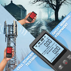 COLOR TREE EMF Meter Rechargeable Electromagnetic Field Upgrated 3-in-1 Radiation Detector Handheld Digital LCD Temperature Measure - Tester for Home Inspections - Outdoor and Ghost Hunting