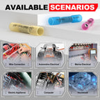 Heat Shrink Wire Butt Connector Kit Marine Waterproof Crimp Splice Terminal