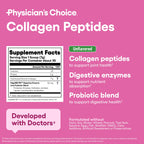 Physician's CHOICE Collagen Peptides - Hydrolyzed Protein Powder for Hair, Skin, Joints - Grass Fed, Non-GMO
