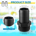 Saillong 2 Pcs Hose Male Insert Adapter Compatible with Hayward SPX1091Z2, S240PAK1, S200PAK1, S160TPAK1, PAK3, S160T, S190T, Pool Hose Adapter Replacement for Sand Filters