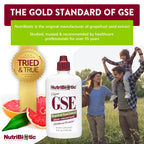 NutriBiotic – GSE, 4 Oz Liquid | The Original Grapefruit Seed Extract Premium Concentrate with Bioflavonoids | Vegan, Gluten Free, Non-GMO (Pack of 2)