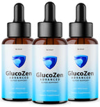 (3 Pack) Glucozen Drops - Official Gluco Zen Oral Liquid Drops Advanced Premium Formula Maximum Strength, All Natural Ingredients Vitamins for Overall Health & Wellness, 3 Bottles for 3 Months