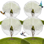 4-Pack 10 * 10FT Large Fruit Tree Netting with Drawstring and Zipper, Garden Netting for Garden Protection, Insect Bird Netting for Fruit Trees, Protection from Anti Bugs,Cicadas, Insects,Birds
