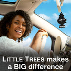 LITTLE TREES Car Air Freshener | Hanging Tree Provides Long Lasting Scent for Auto and Home | 24 Air Fresheners |Black Ice
