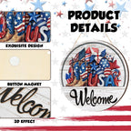 Yousoontic Interchangeable Welcome Sign,Classic Color,Welcome