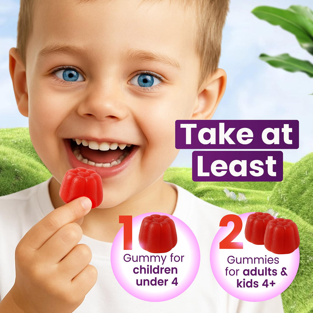 Cure24 Sambucus Elderberry Gummies + Vitamin C + Zinc for Kids & Adults, X3 Immune Support, Natural Flavors + Ingredients, Vegan, Non-GMO, Made in USA (60)