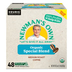 Newman's Own Organics Special Blend, Single-Serve Keurig K-Cup Pods, Medium Roast Coffee Pods, 48 Count
