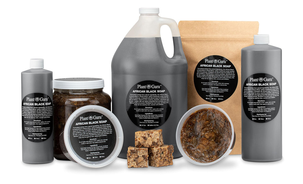 Raw African Black Soap 5 lbs. Bulk Bars 100% Pure Natural From Ghana. Acne Treatment, Aids Against Eczema & Psoriasis, Dry Skin, Scars and Dark Spots. Great For Pimples, Blackhead.