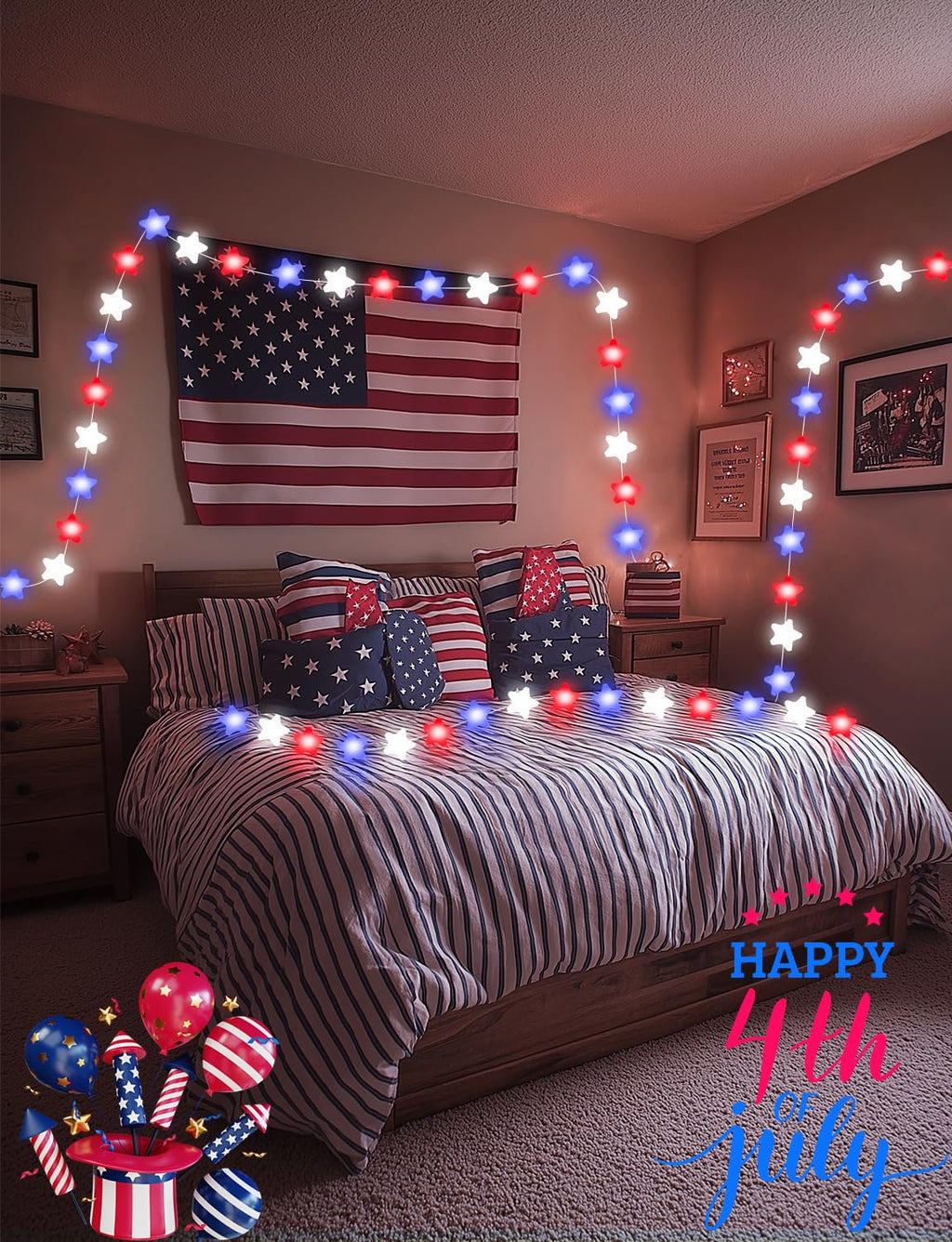 Smart Star Fairy Lights Color Changing String Lights APP Control for Dorm
