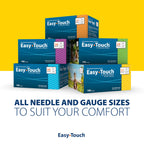 EasyTouch U-100 Insulin Syringes (31G 1.0cc 5/16") - 100ct.