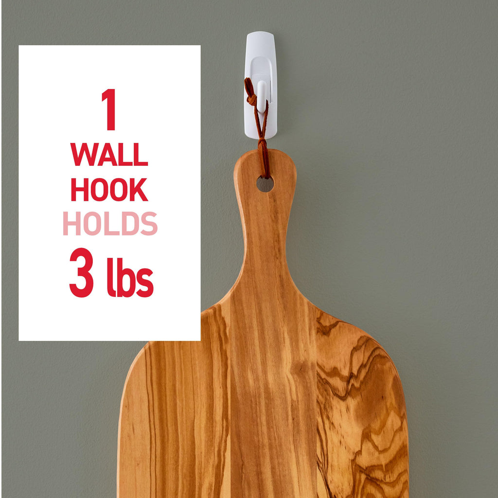 Command Medium White Hooks, 20 Hooks, 24 Strips