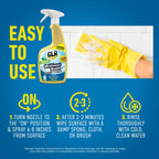 CLR Brilliant Bath Foaming Bathroom Cleaner Spray - Dissolves Calcium, Lime, and Soap Scum - Fresh Scent, 26 Ounce Bottle (Pack of 4)