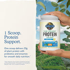 Garden of Life, Protein Powder, Vegan Protein Powder, Bcaa, Probiotics and Digestive Enzymes, Gluten and Lactose Free, Vanilla, 23.3 Ounce