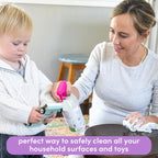 Dapple Baby All Purpose Cleaning Spray, Hypoallergenic for Toys, High Chairs, Swings, Counters, Powered by Plants, 1 Pump Included, Lavender, 30 Fl Oz (Pack of 2)