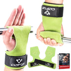 COFOF Weight Lifting Wrist Strap,Double Layer Leather Weightlifting Wrist Strap for Deadlift and Powerlifting, Adjustable Neoprene Padded Gym Workout Lifting Wrist Hooks for Men/Women(Pair)