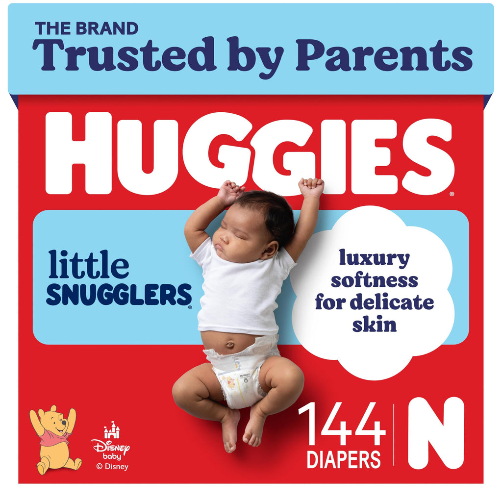 Huggies Little Snugglers Newborn Diapers, 144 Count