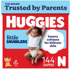 Huggies Little Snugglers Newborn Diapers, 144 Count