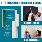 Wonder Hanger Over The Door 2-Pack Organizer for Clothes Hangers, Space-Saving Cascading Hanger Hooks, White