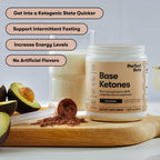 Perfect Keto Exogenous Ketones Powder, BHB Salts for Ketosis & Fasting Support, Electrolytes for Hydration, Caffeine Free Energy, Chocolate, 8.57 oz