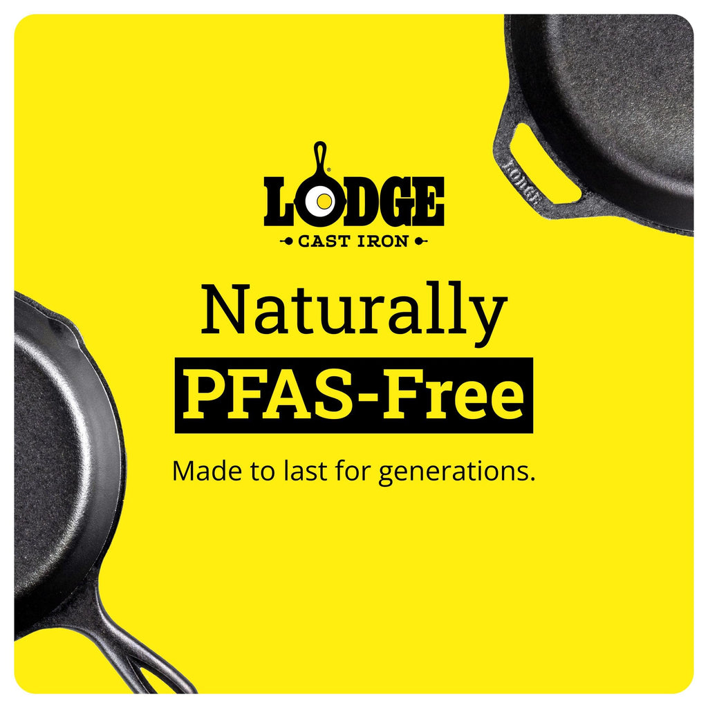 Lodge Pre-Seasoned Cast Iron Skillet, PFAS-Free, 12 Inches