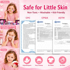 59 Pcs Kids Makeup Toys Kit for Girl, Non-Toxic Real Washable Pretend Set
