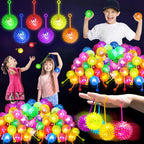 SHQDD 24PCS Light Up Ball, Bouncy Balls for Kids, Halloween Party Favors