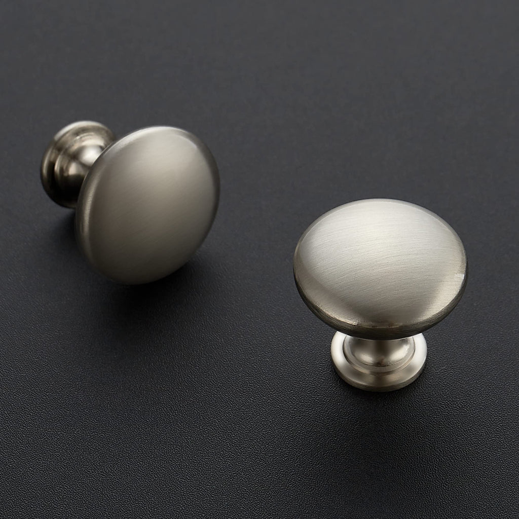Ravinte 10 Pack Kitchen Cabinet Knobs - Satin Nickel Zinc Brushed Drawer Pulls - Door Handles for Dresser Drawers