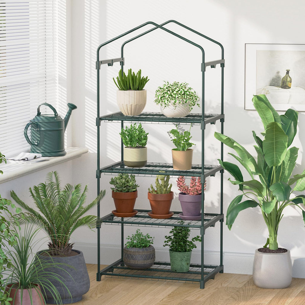 TianC beauty 4-Tier Mini Greenhouse for Indoor Outdoor