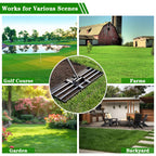 Tegarbed Lawn Leveling Rake 30x10 inch - Professional Ground Leveler for Soil & Sand, 6.5FT Ergonomic Long Handle Landscape Rake for Garden, Backyard, Top Dressing , Black